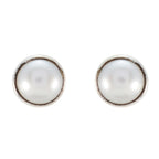 Pearl-Italian-Lili-Solitaire-Stud-White-925-Sterling-Silver-Earring