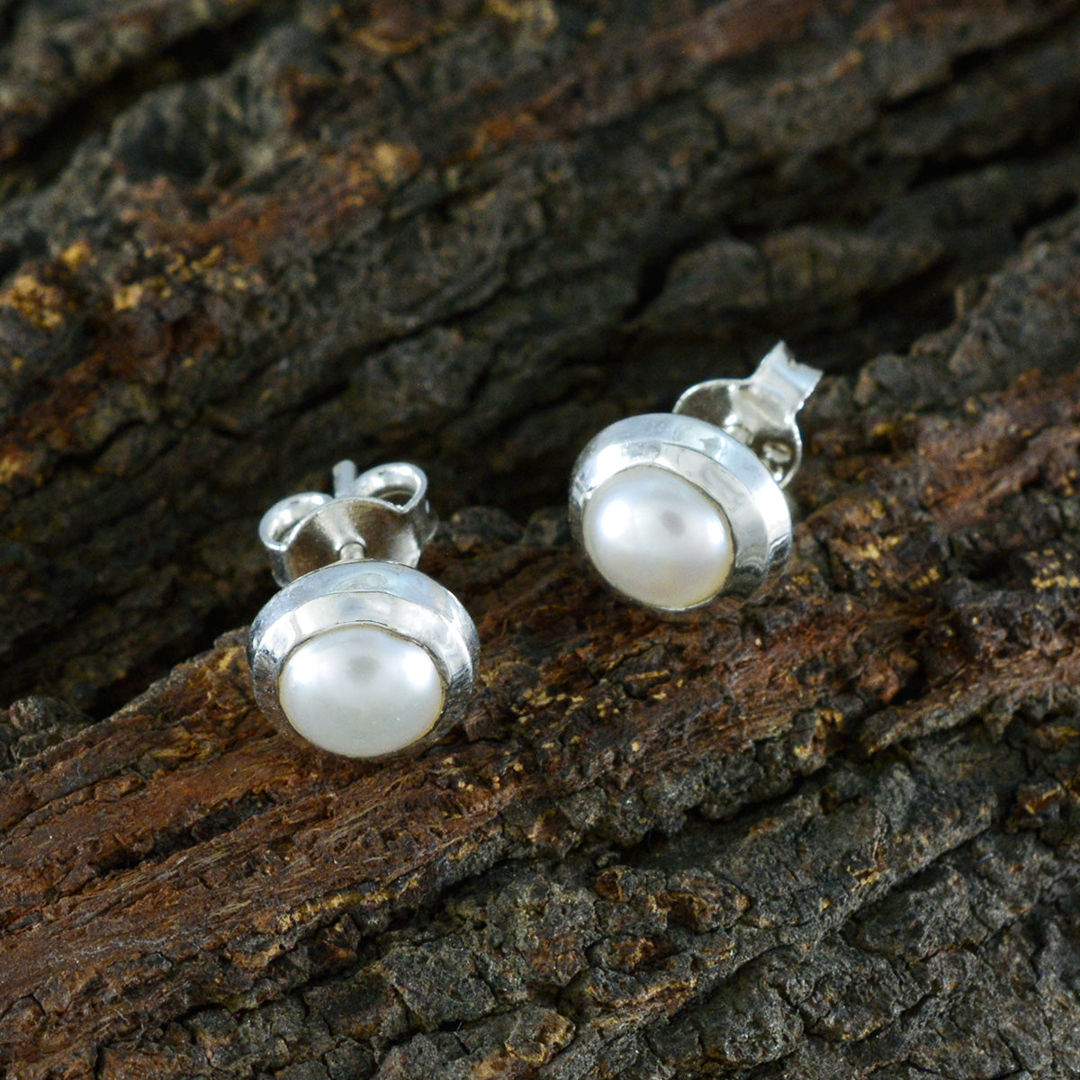 Pearl-Russian-Eva-Solitaire-Stud-White-925-Sterling-Silver-Earring