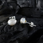 Pearl-Moroccan-Rina-Solitaire-Stud-White-925-Silver-Earring