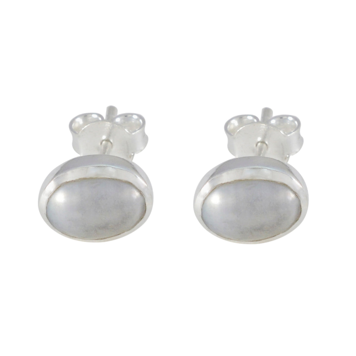 Pearl-Moroccan-Rina-Solitaire-Stud-White-925-Silver-Earring