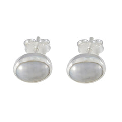 Pearl-Moroccan-Rina-Solitaire-Stud-White-925-Silver-Earring