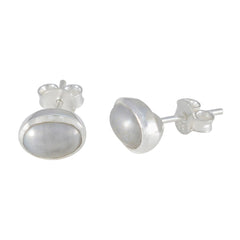 Pearl-Moroccan-Rina-Solitaire-Stud-White-925-Silver-Earring