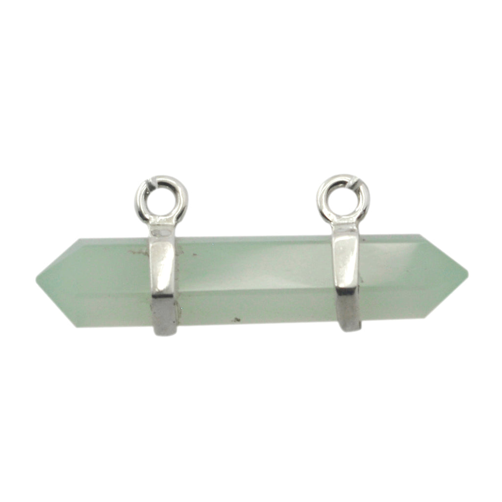 Aqua Chalcedony Classic Moroccan 925 Silver Solitaire Aqua Pendant