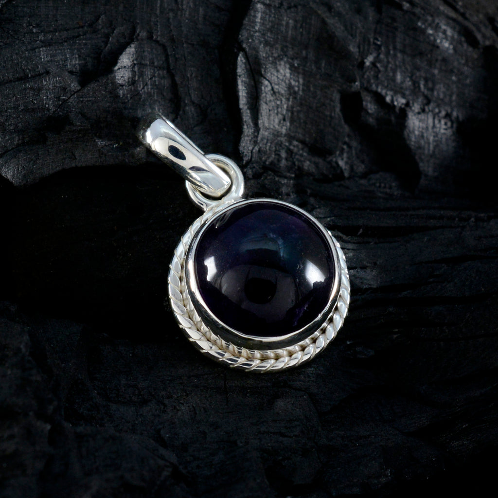 Amethyst Whisper-thin Russian Silver Solitaire Mariana Rope-Wire Purple Pendant Jewelry