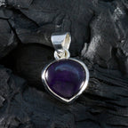 Amethyst Dainty Spanish Sterling Silver Solitaire Pilar Engagement Purple Pendant Jewellery