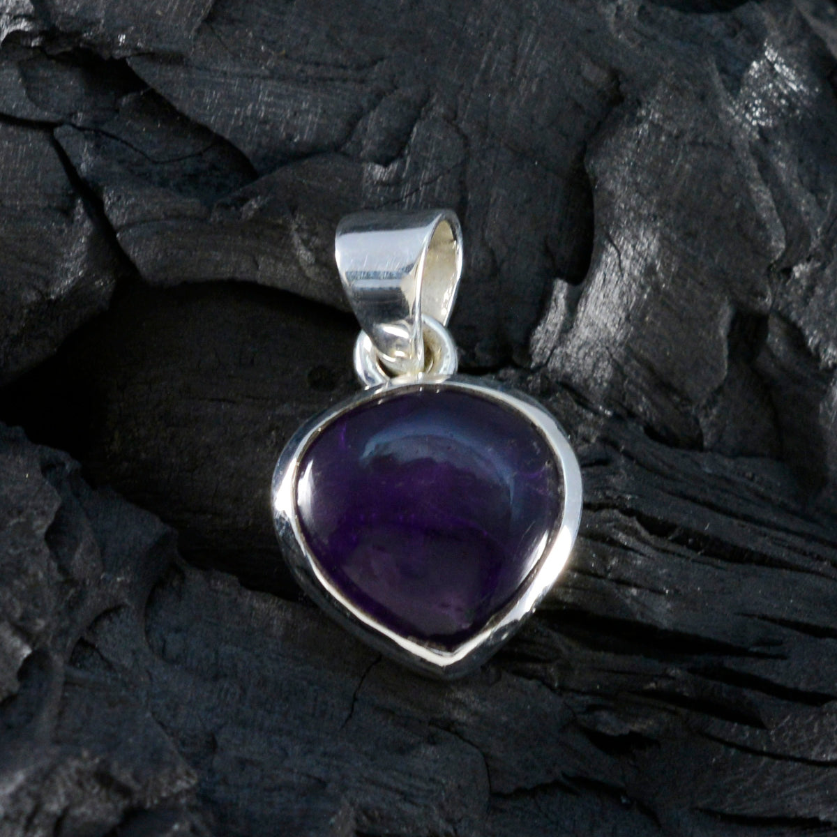 Amethyst Dainty Spanish Sterling Silver Solitaire Pilar Engagement Purple Pendant Jewellery