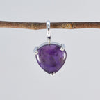 Amethyst Dainty Italian Silver Solitaire Valentina wedding Purple Pendant Jewelry