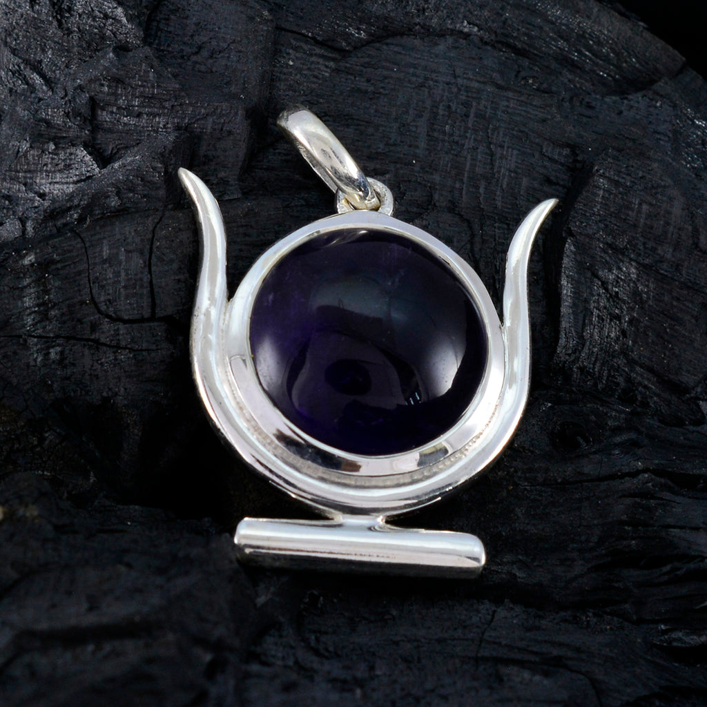 Amethyst Dainty Italian 925 Silver Solitaire Josephine Romantic Purple Pendant Jewelry