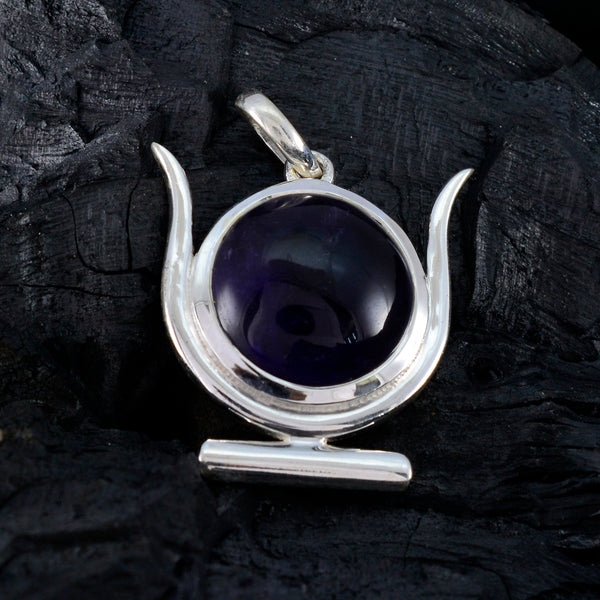 Amethyst Dainty Italian 925 Silver Solitaire Josephine Romantic Purple Pendant Jewelry
