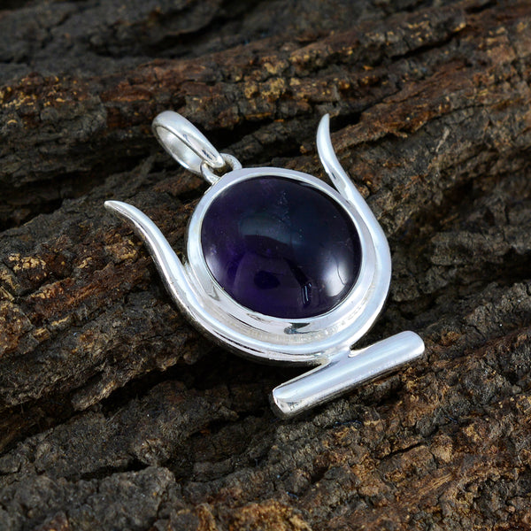 Amethyst Dainty Italian 925 Silver Solitaire Josephine Romantic Purple Pendant Jewelry