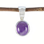 Amethyst Delicate Spanish 925 Silver Solitaire Purple Pendant