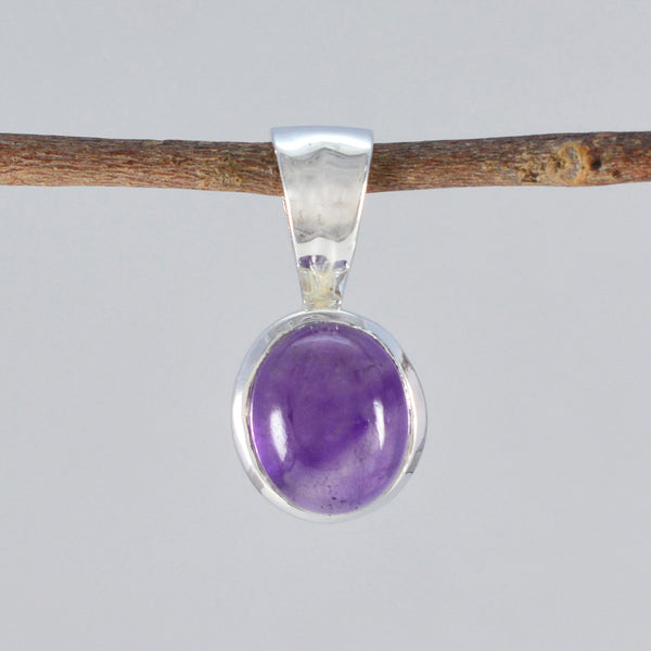 Amethyst Delicate Spanish 925 Silver Solitaire Carolina Bubble Purple Pendant Jewelry