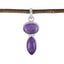 Amethyst Whisper-thin Latin American Sterling Silver Toi et Moi Purple Pendant