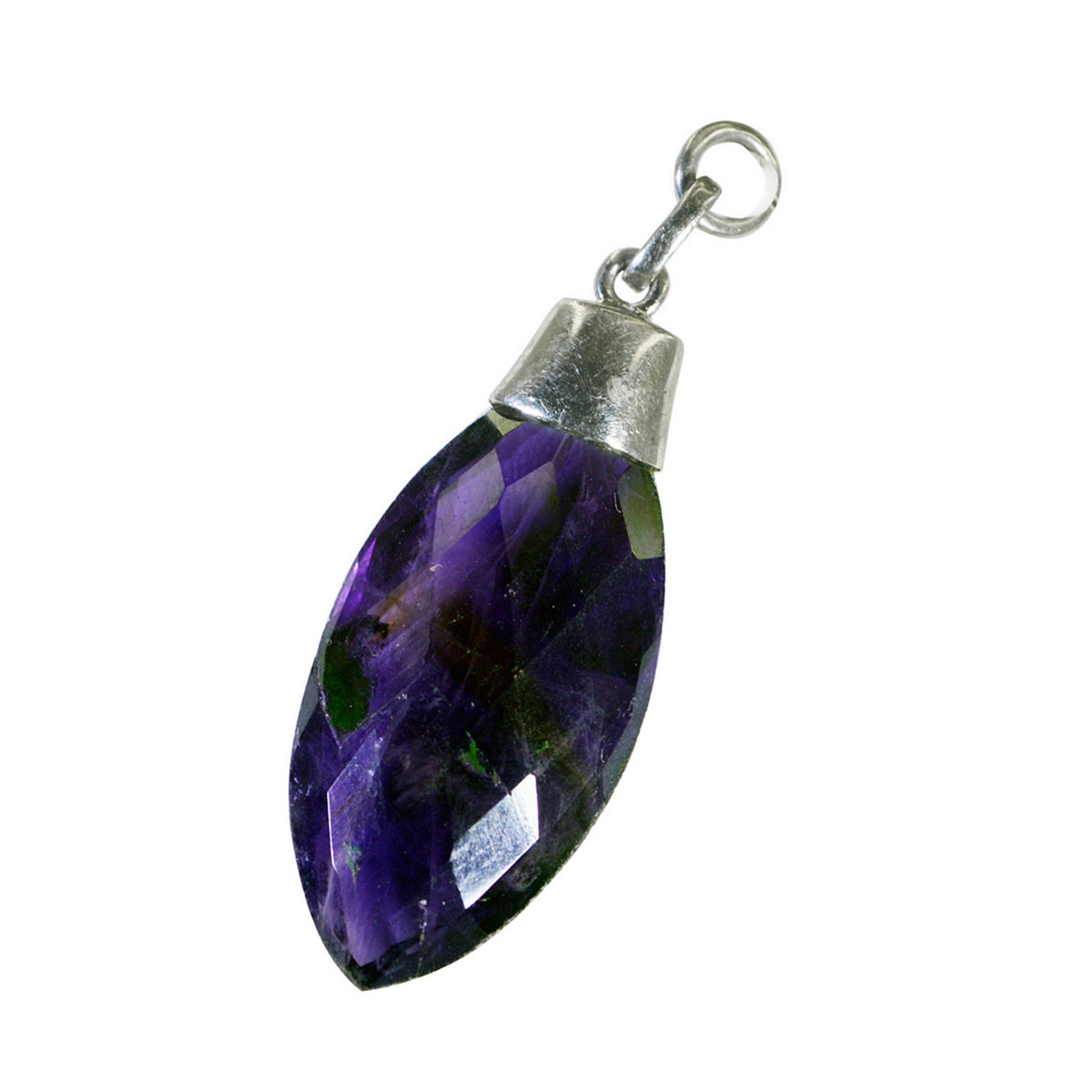Amethyst Dainty American Sterling Silver Solitaire Eliza Eternity Purple Pendant Jewellery