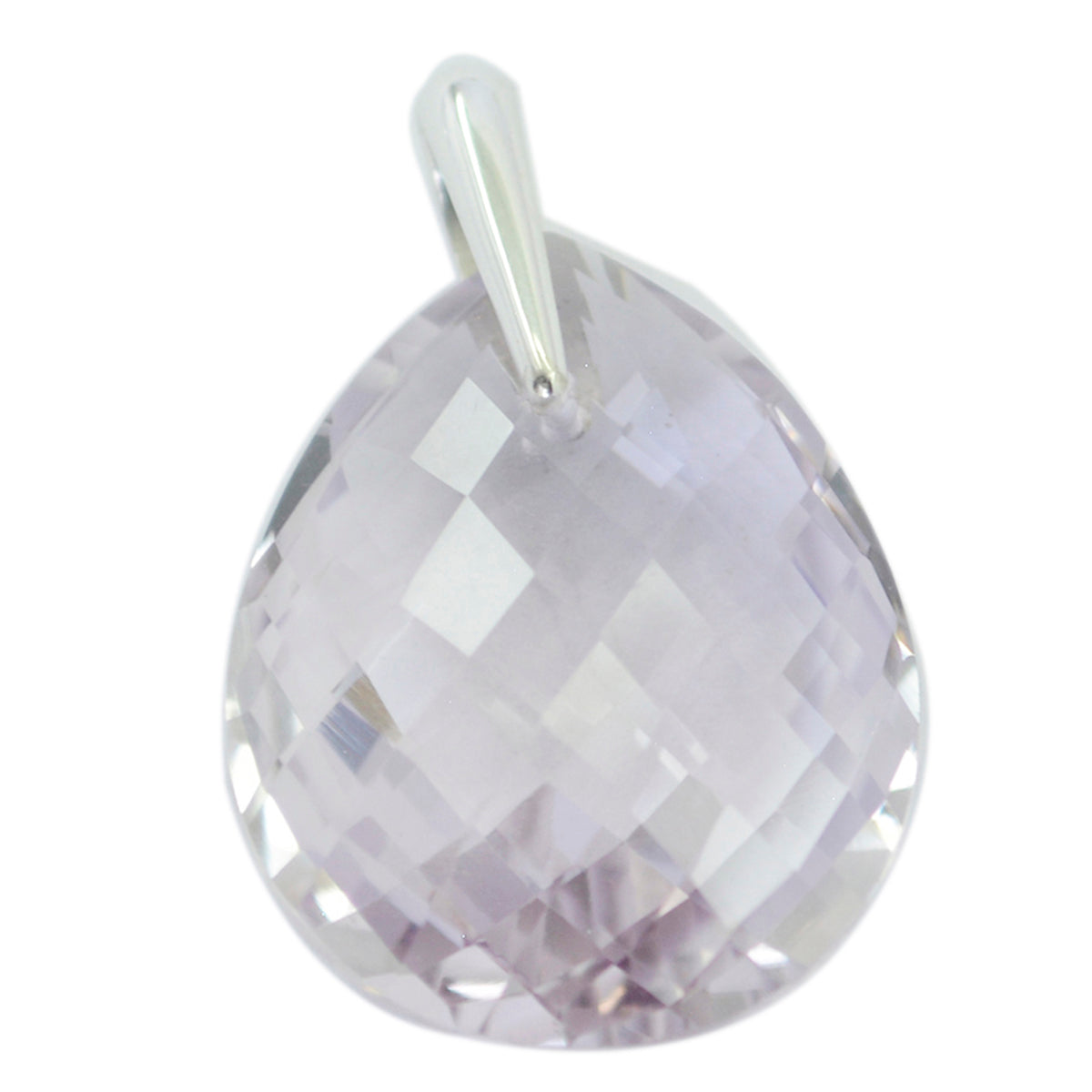 Amethyst Tiny American Sterling Silver Solitaire Purple Pendant