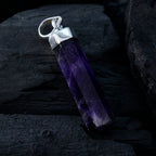Amethyst Tiny Mexican Sterling Silver Solitaire Joaquina Contemporary Purple Pendant Jewellery