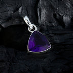 Amethyst Dainty Mexican Silver Solitaire Sara Romantic Purple Pendant Jewelry