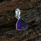 Amethyst Dainty Mexican Silver Solitaire Sara Romantic Purple Pendant Jewelry