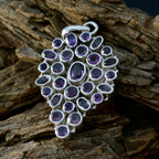 Amethyst Statement American Sterling Silver multiple Inès Sophisticated Purple Pendant Jewellery