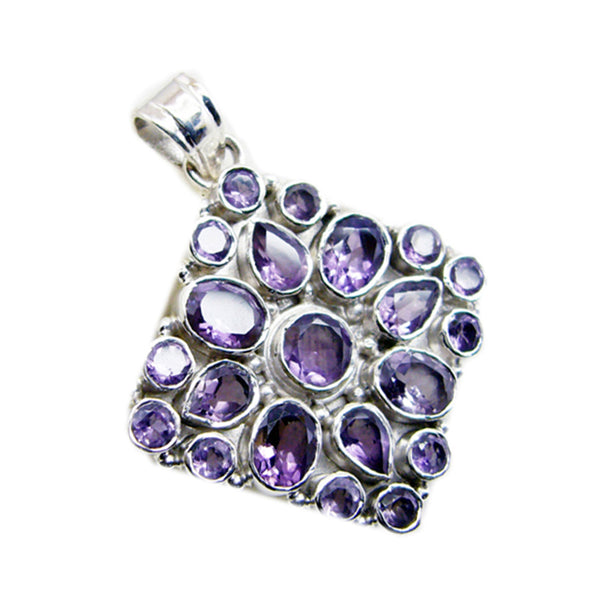 Amethyst Chunky Türkisch 925 Silber mehrere Tereza Artisan Lila Anhänger Schmuck