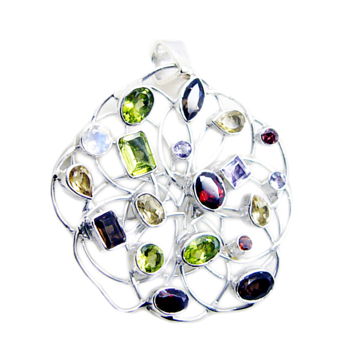 Pendentif en corde et fil violet Amanda en argent 92,5, améthyste mexicaine épaisse Image secondaire du produit