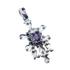 Amethyst Edgy Latin American Silver Toi et Moi Carla Fairytale Purple Pendant Jewelry