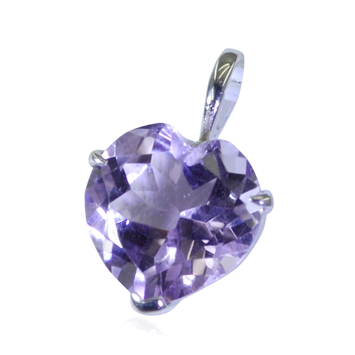 Amethyst Featherlight Spanish Sterling Silver Solitaire Nayara Love Purple Pendant Jewellery