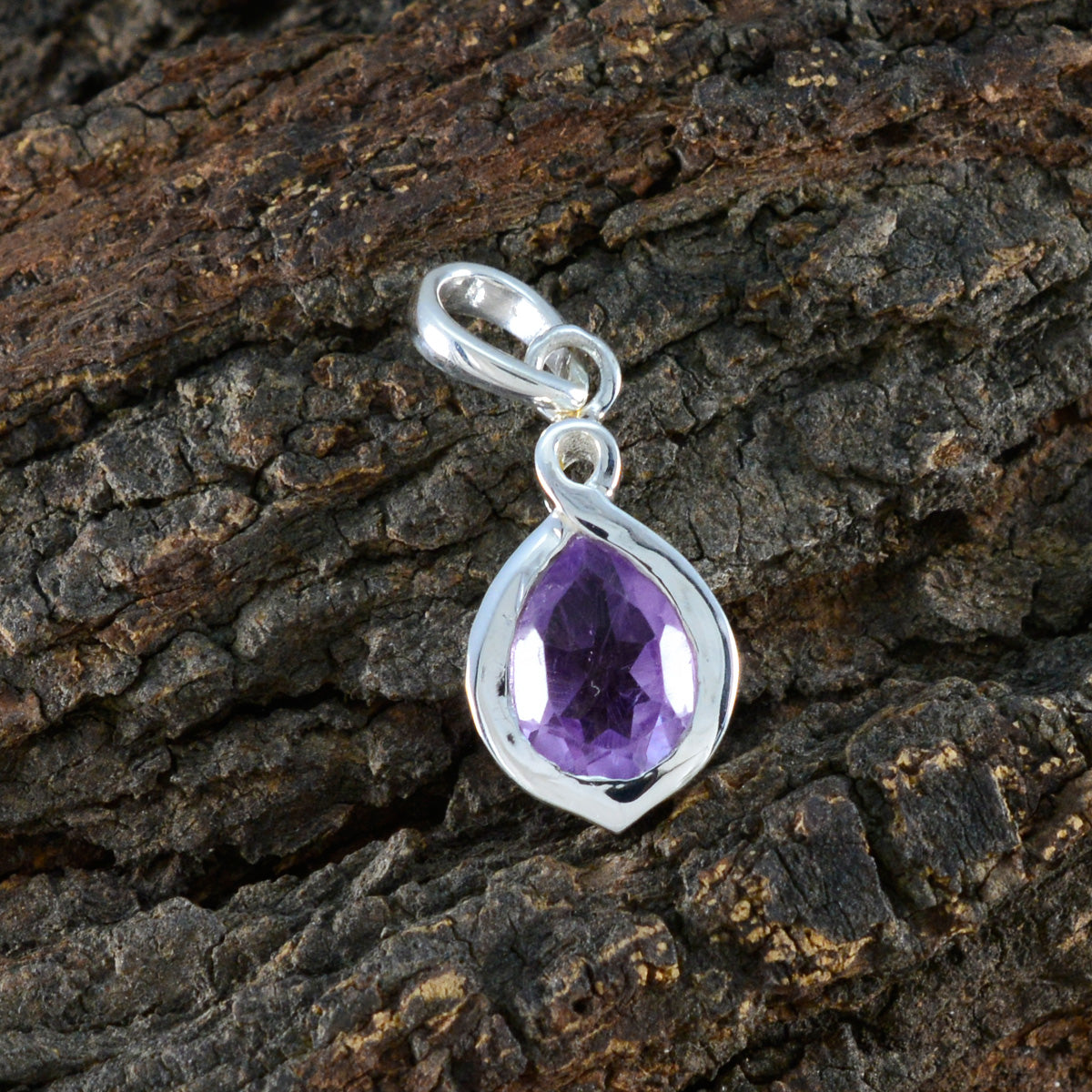 Amethyst Elegant Japanese 92.5 Silver Solitaire Hye-jin Sophisticated Purple Pendant Jewellery