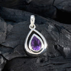 Amethyst Dainty German 925 Silver Solitaire Camilla wedding Purple Pendant Jewelry