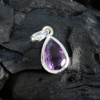 Amethyst Delicate German Sterling Silver Solitaire Clara Feminine Purple Pendant Jewellery
