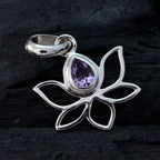 Elegante ciondolo solitario in argento sterling coreano Eun-ji con corda viola