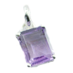 Amethyst Slim Spanish 92.5 Silver Solitaire Marie Fairytale Purple Pendant Jewellery