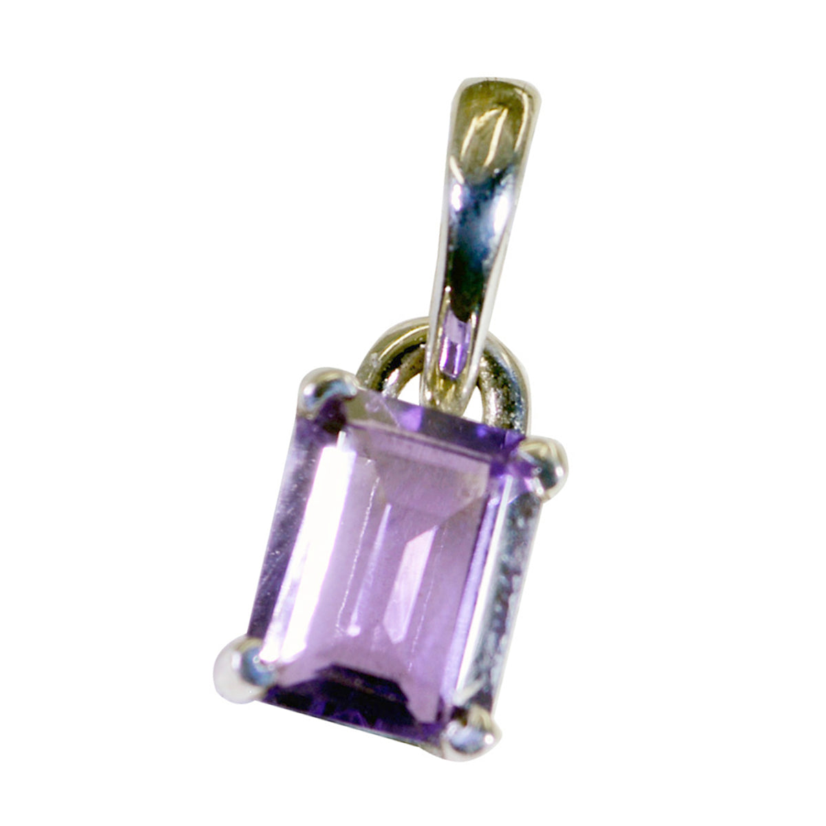 Amethyst Slim Spanish 92.5 Silver Solitaire Marie Fairytale Purple Pendant Jewellery