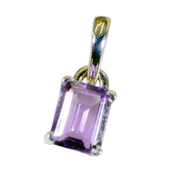 Amethyst Slim Spanish 92.5 Silver Solitaire Marie Fairytale Purple Pendant Jewellery