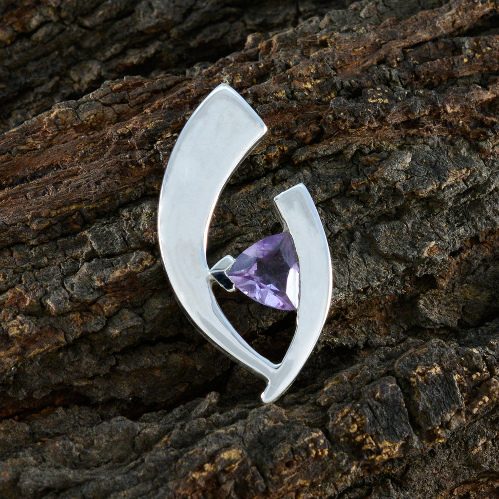 Amethyst Featherlight Spanish 92.5 Silver Solitaire Joaquina Heart Purple Pendant Jewellery