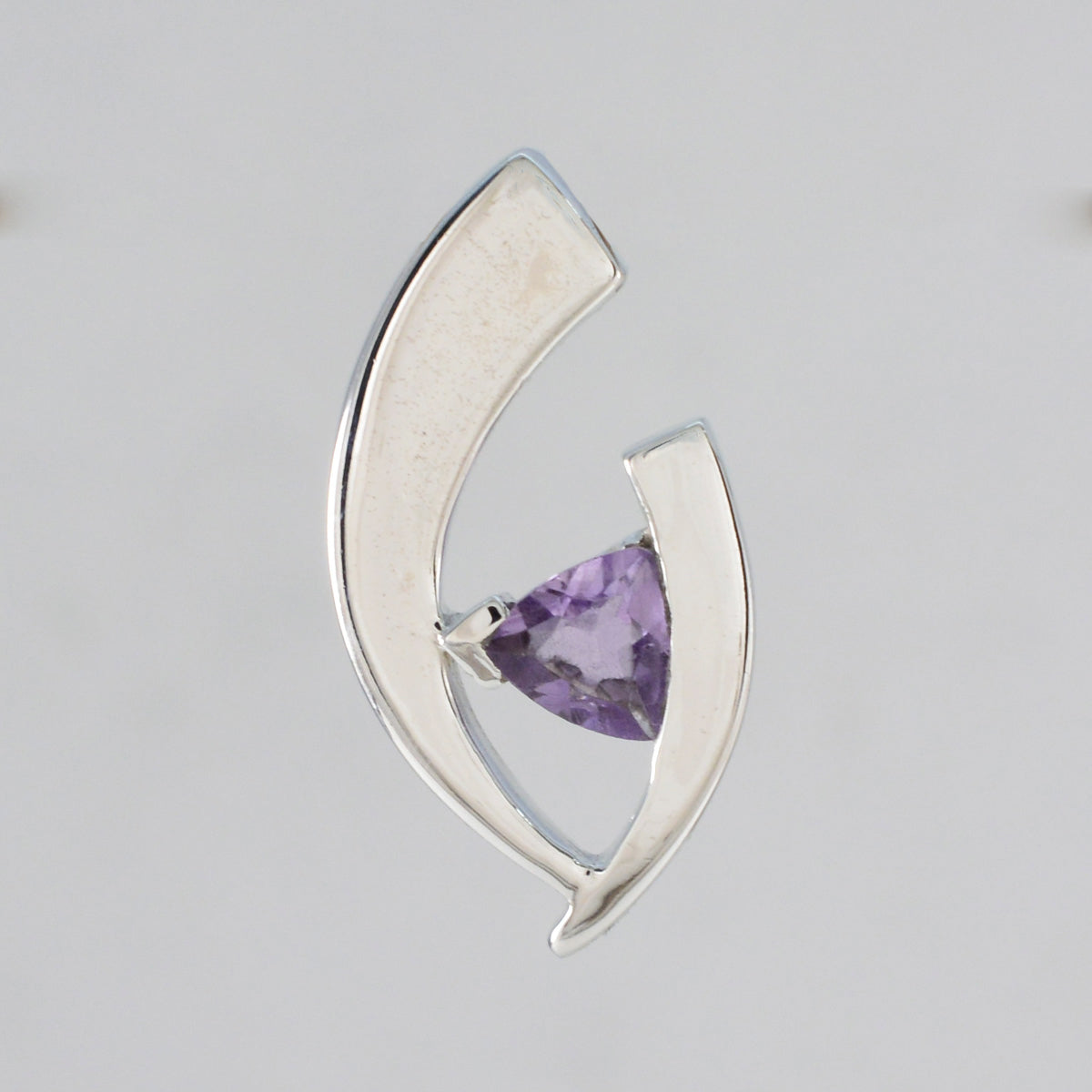 Pendentif solitaire en argent 92,5 avec améthyste et cœur violet Joaquina Image secondaire du produit