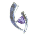 Amethyst Featherlight Spanish 92.5 Silver Solitaire Joaquina Heart Purple Pendant Jewellery