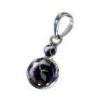 Amethyst Whisper-thin German Sterling Silver Solitaire Micaela Romantic Purple Pendant Jewellery
