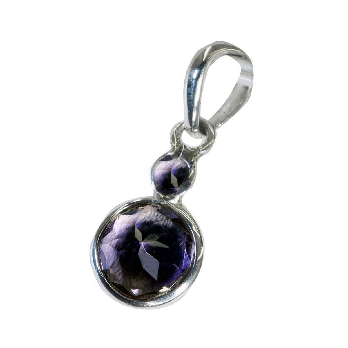 Amethyst Whisper-thin German Sterling Silver Solitaire Micaela Romantic Purple Pendant Jewellery