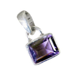 Amethyst Delicate French Silver Solitaire Nayara Fairytale Purple Pendant Jewelry