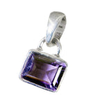 Amethyst Delicate French Silver Solitaire Nayara Fairytale Purple Pendant Jewelry