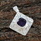 Amethyst Statement Spanish Silver Solitaire Pauline antique Purple Pendant Jewelry