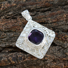 Amethyst Statement Spanish Silver Solitaire Pauline antique Purple Pendant Jewelry