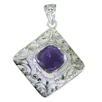 Amethyst Statement Spanish Silver Solitaire Pauline antique Purple Pendant Jewelry