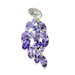 Amethyst Classic Egyptian Silver multiple Purple Pendant