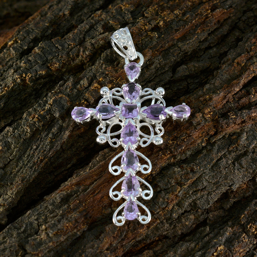 Amethyst Essential Russian 925 Silver multiple Clara Armor Purple Pendant Jewelry