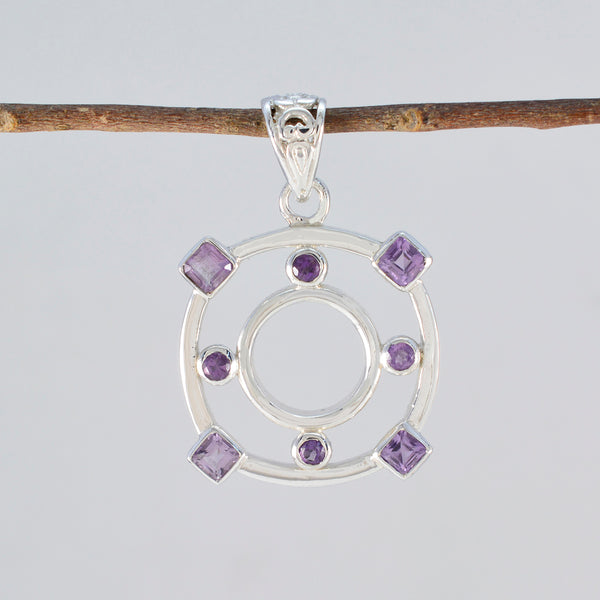 Amethyst Statement Latin American Sterling Silver multiple Ida propsel Purple Pendant Jewellery