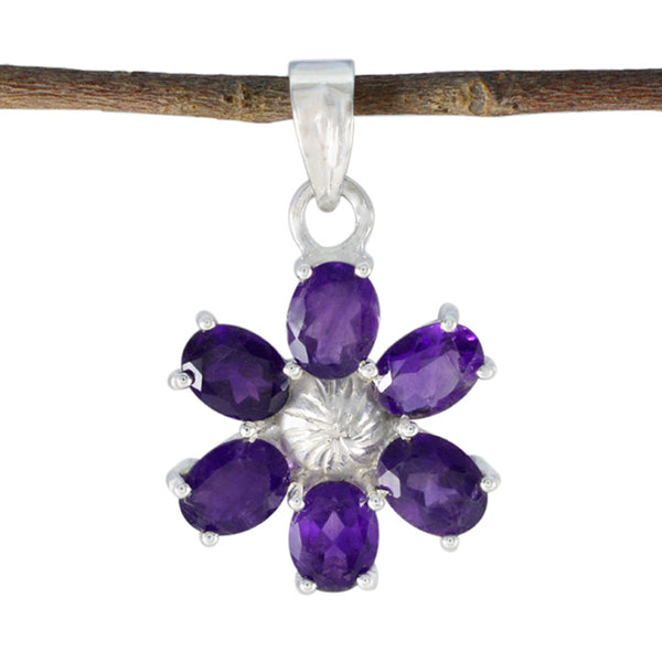 Amethyst Tiny American 925 Silver multiple Purple Pendant