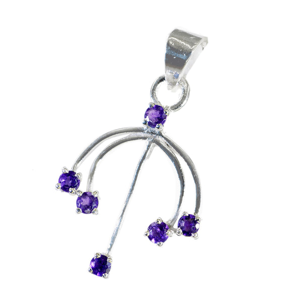 Amethyst Essential Egyptian 925 Silver multiple Maya Eternity Purple Pendant Jewelry