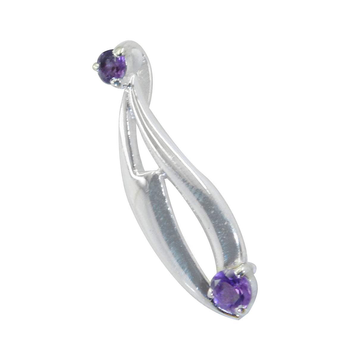 Amethyst Featherlight Mexican Silver Toi et Moi Riley Trendy Purple Pendant Jewelry